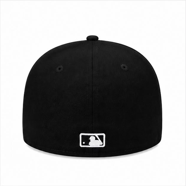 Casquette 59FIFTY Fitted MLB LA Black White Outline