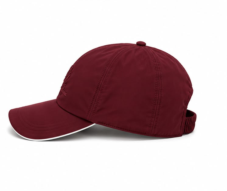 Casquette de baseball Loro Piana Bourgogne/Ivory
