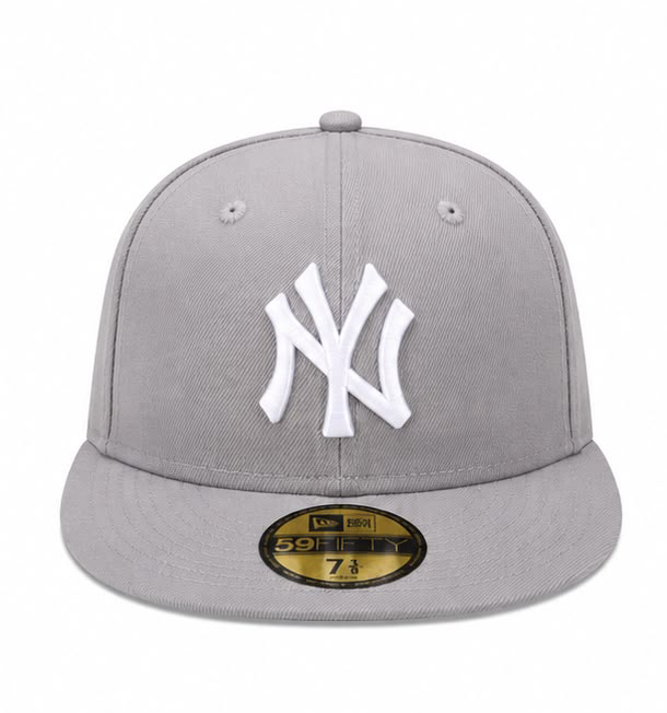 Casquette 59FIFTY Fitted NY MLB Essential Gris